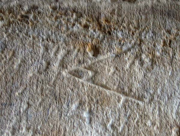 marque de tailleur de pierre chateau de Foix Ariege