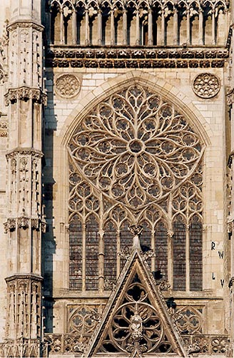 rosace facade ouest cathedrale St Gatien de Tours